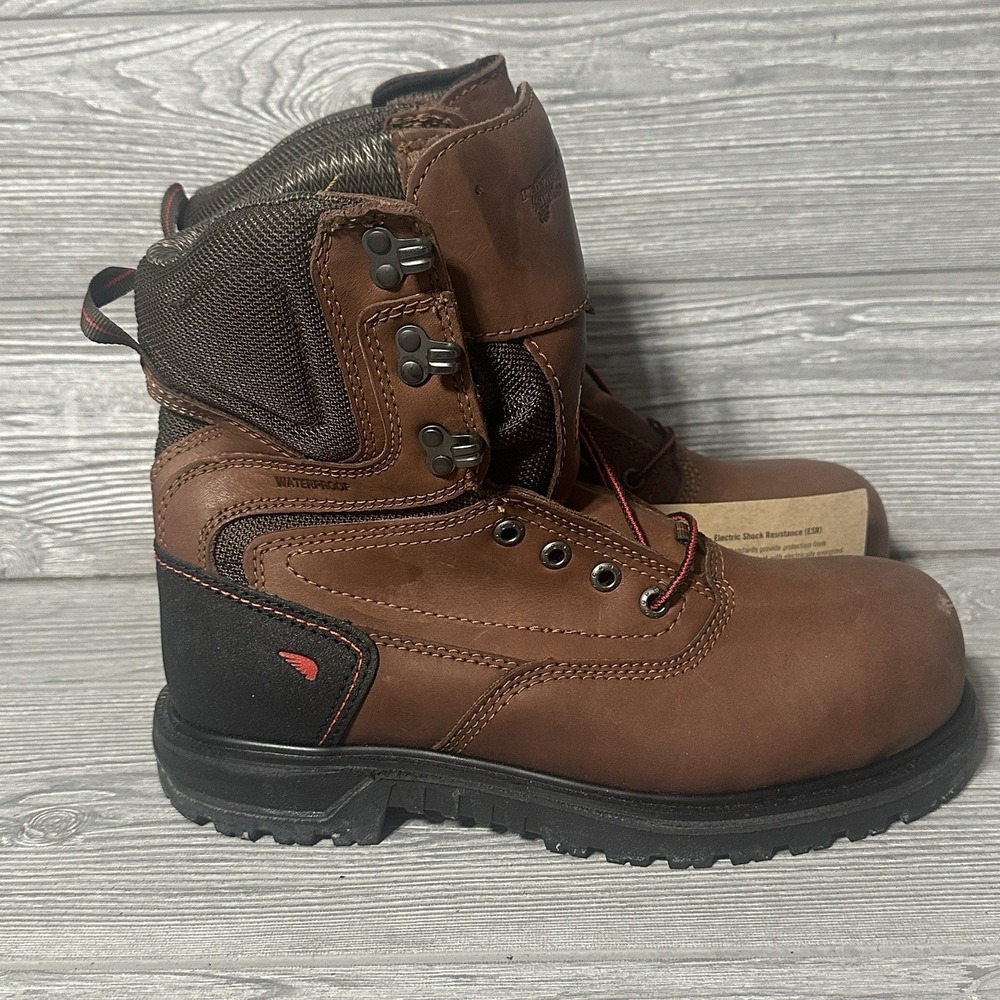 Red Wing 3554 BRNR XP Safety Toe Work Boots Womens 8 B ASTM CSA Standards READ B